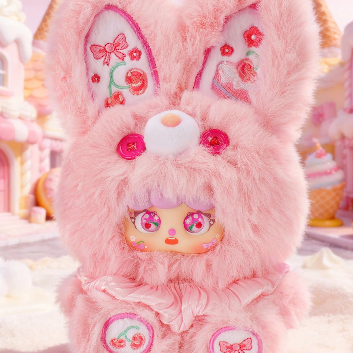 MIGO Garden Cake House Series Plush Doll Blind Box - Pink design detail; random design not guaranteed