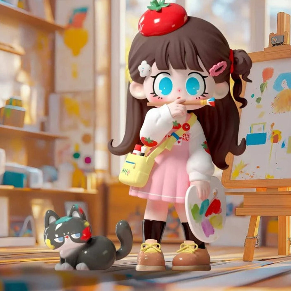Milay Daily Times Paint Spill design scene; possible random design, not a selectable confirmed figure
