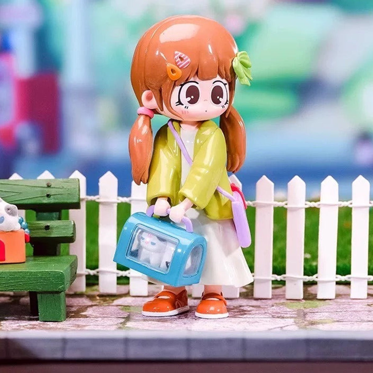 Milay Girl's Syndrome Series Figures, Blind Box - Complete orange-haired figure in green jacket with blue bag; random design not guaranteed
