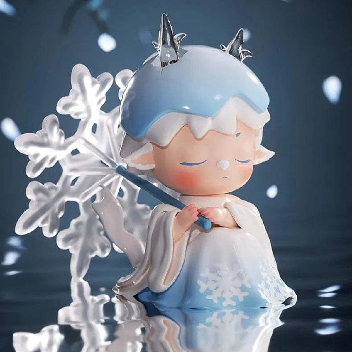 MIMI Myth Mountain and Sea Gods Series Figures, Blind Box【Heyone】 - Blue snow motif complete figure example; random design not guaranteed