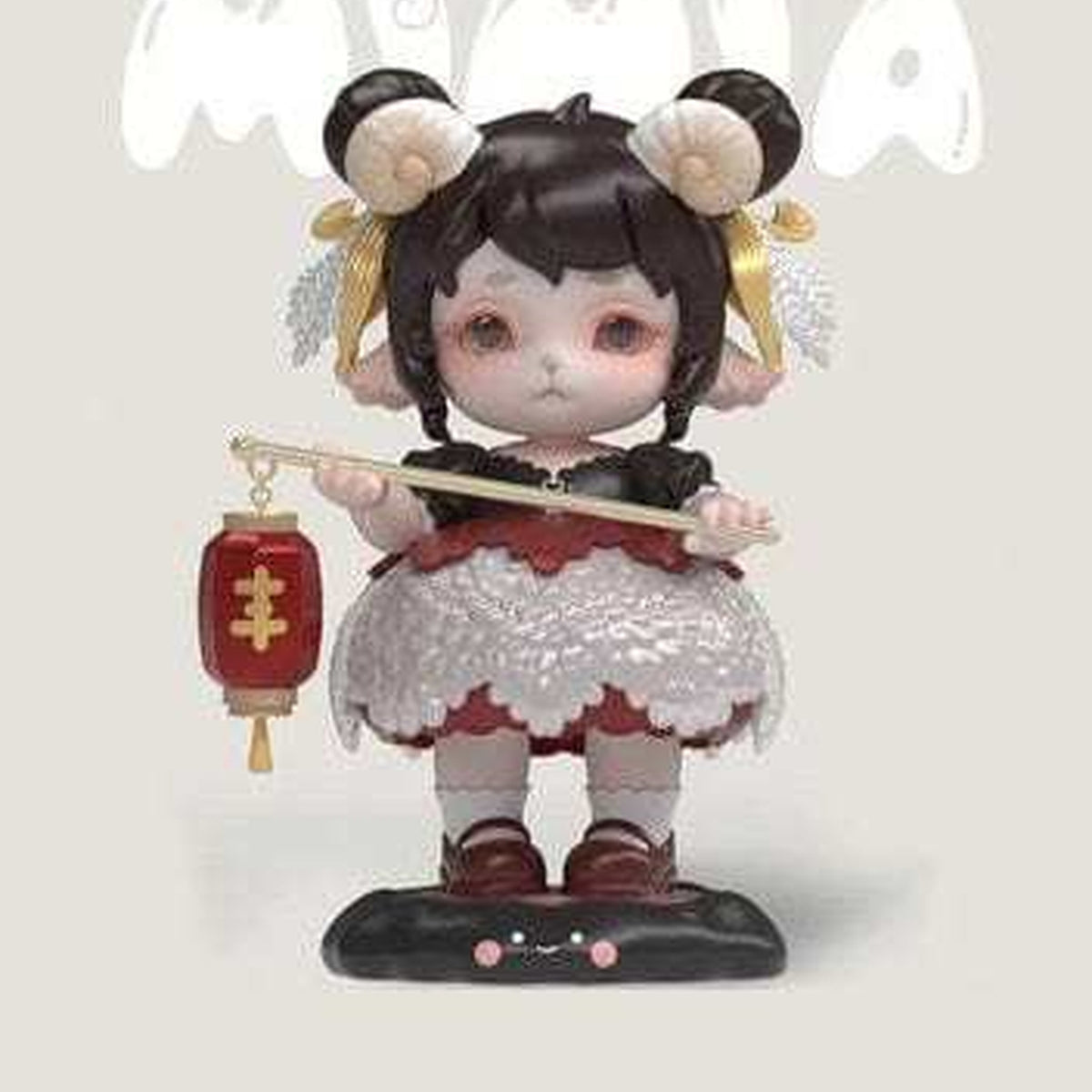MIMIA Field Fun Series PVC Figures, Blind Box - Complete dark-haired figure example with staff and lantern; random design not guaranteed