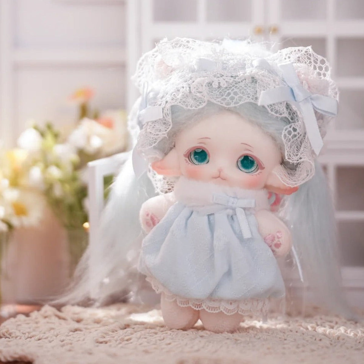 MiMiA Kindergarten Series Plush Blind Box - Blue-costume plush doll detail with upper veil cropped; random design not guaranteed