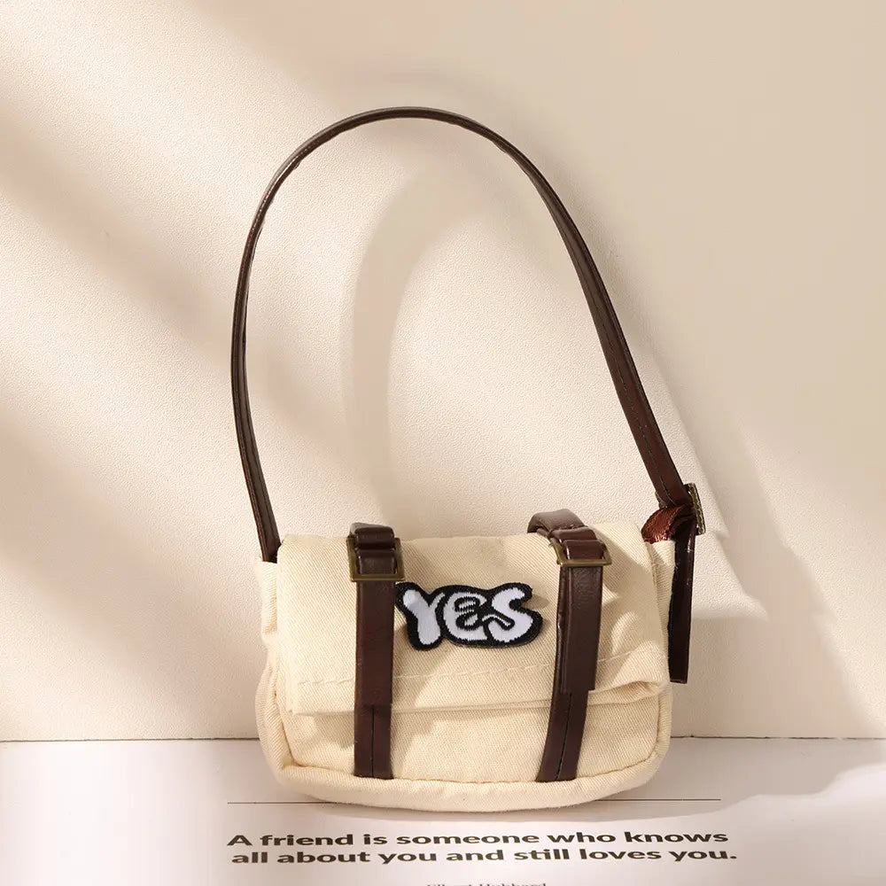 Mini Backpack and Crossbody Bag for Collectible Toy Figures - detail view | KikiBuddies