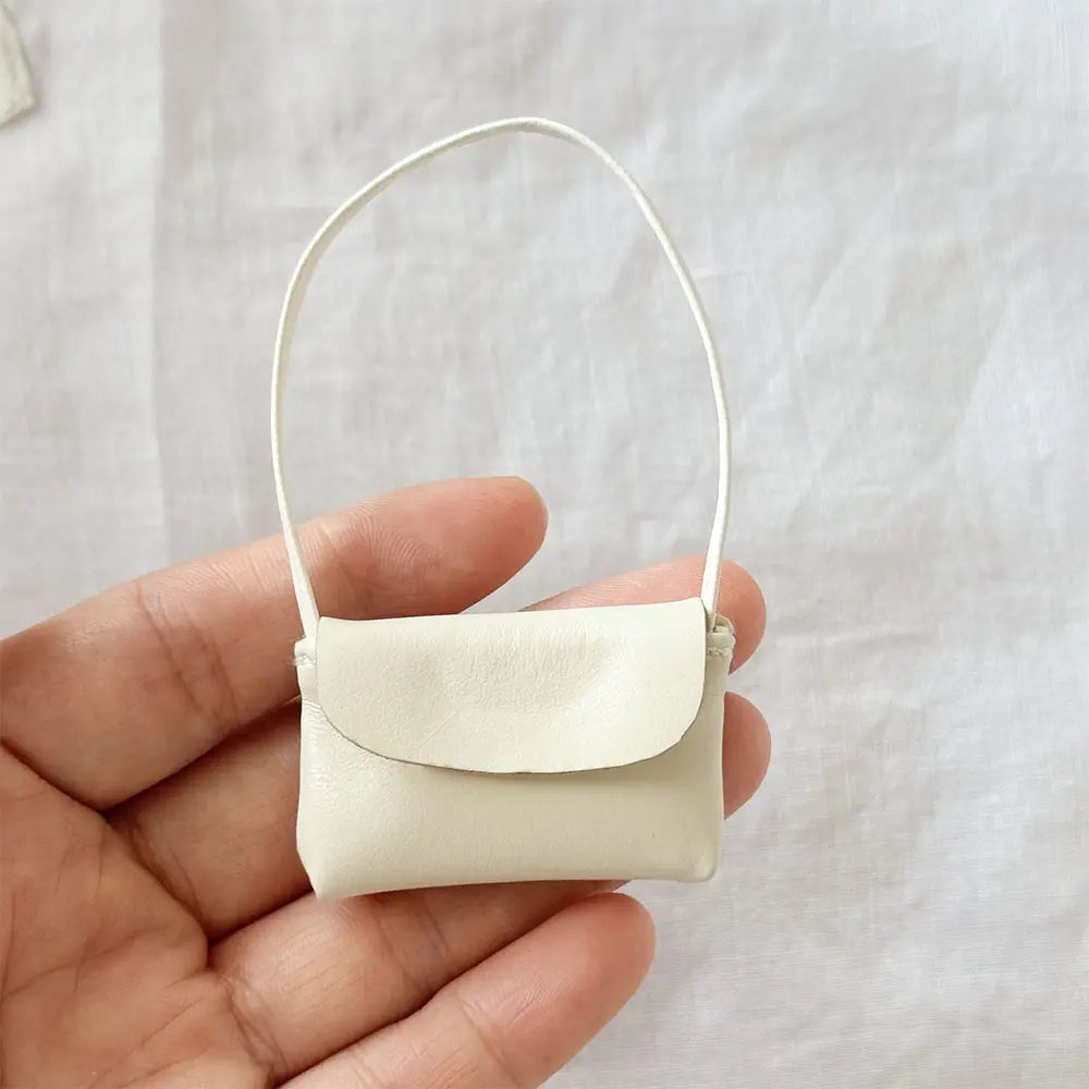 Mini Crossbody Bag Accessory for Collectible Toy Figures - detail view | KikiBuddies
