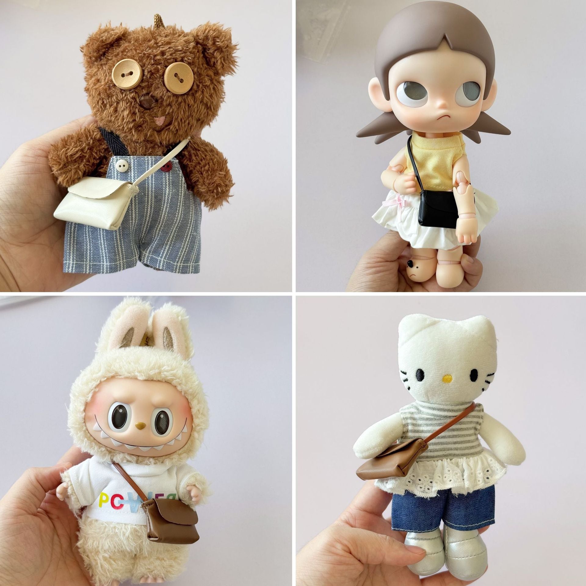 Mini Crossbody Bag Accessory for Collectible Toy Figures - additional product view 9 | KikiBuddies