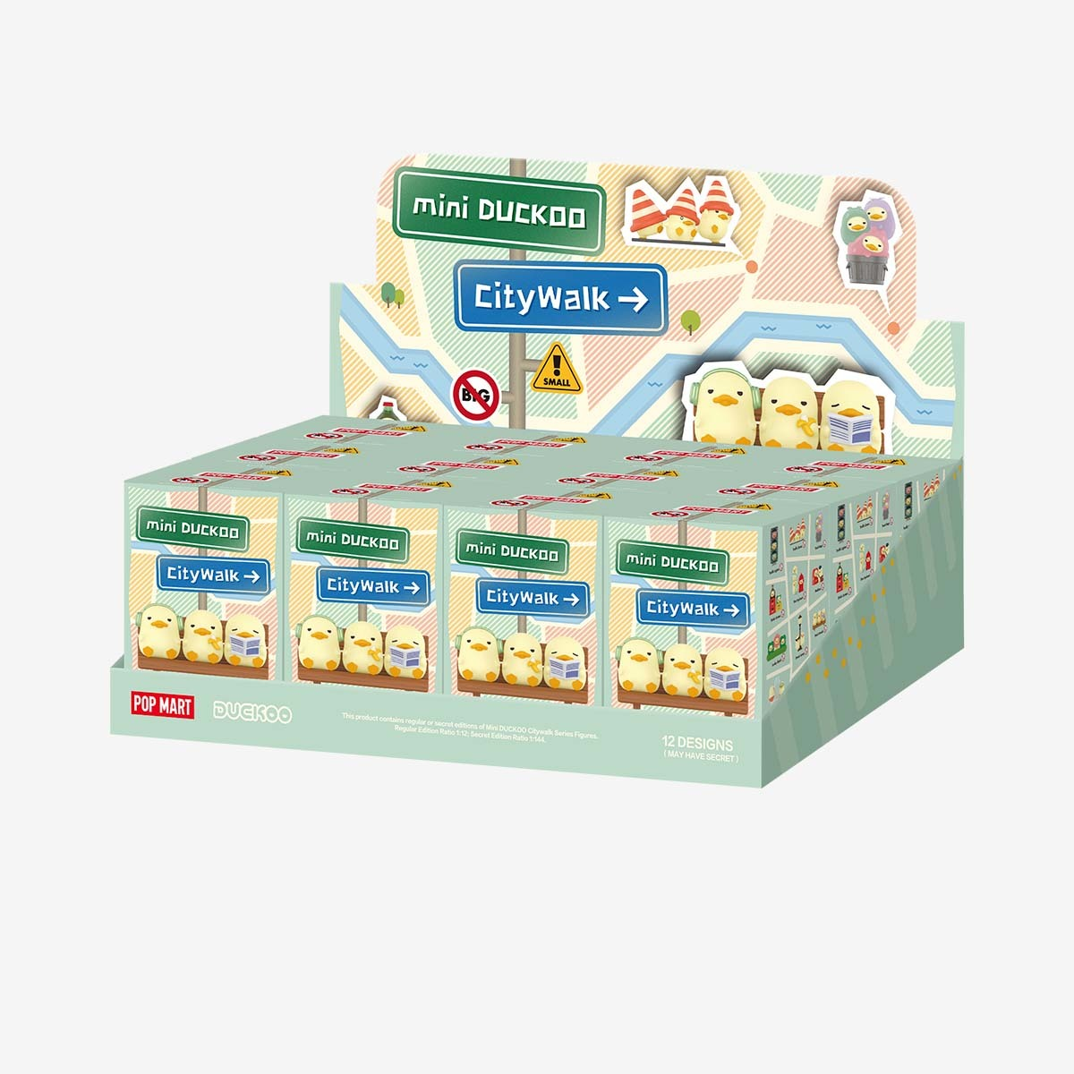 mini DUCKOO Citywalk packaging 1 SET (12 BOXES)
