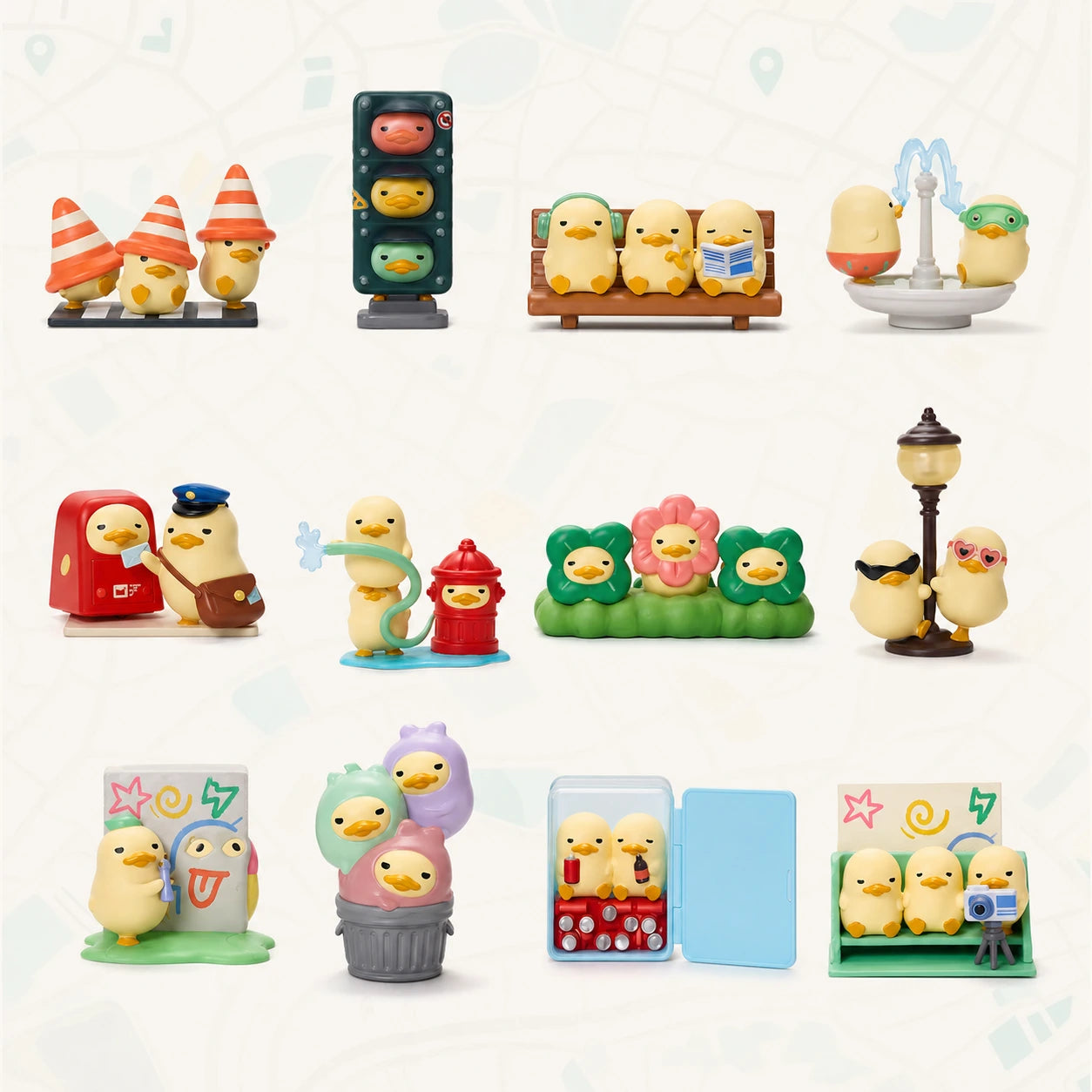 mini DUCKOO Citywalk series character lineup