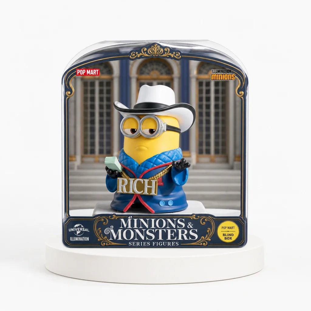 Minions and Monsters vinyl figure series design reference; one random blind box, design not selectable