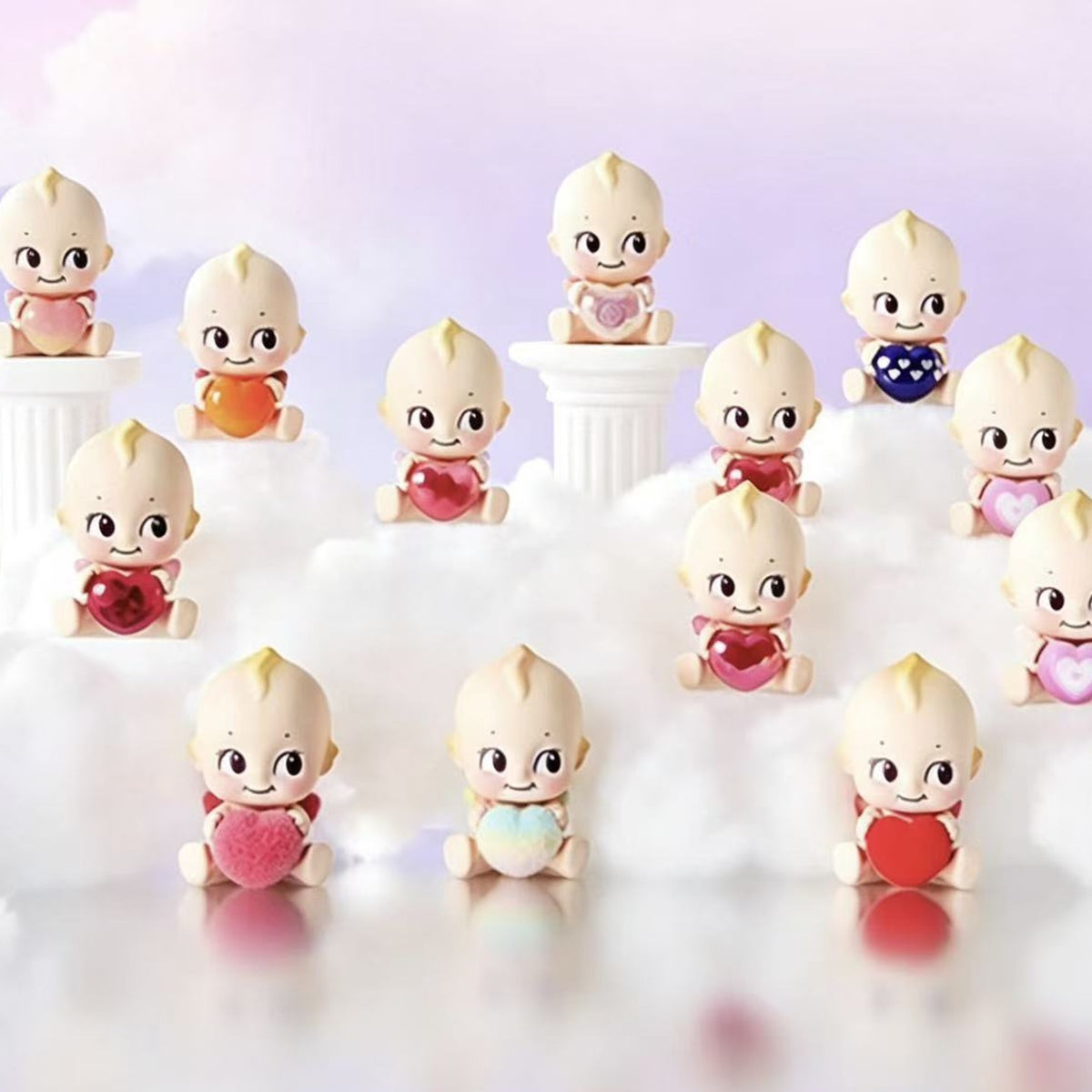 MINISO Kewpish Love Angel Series Icon Box Figure Blind Box - Series design overview; random design not guaranteed