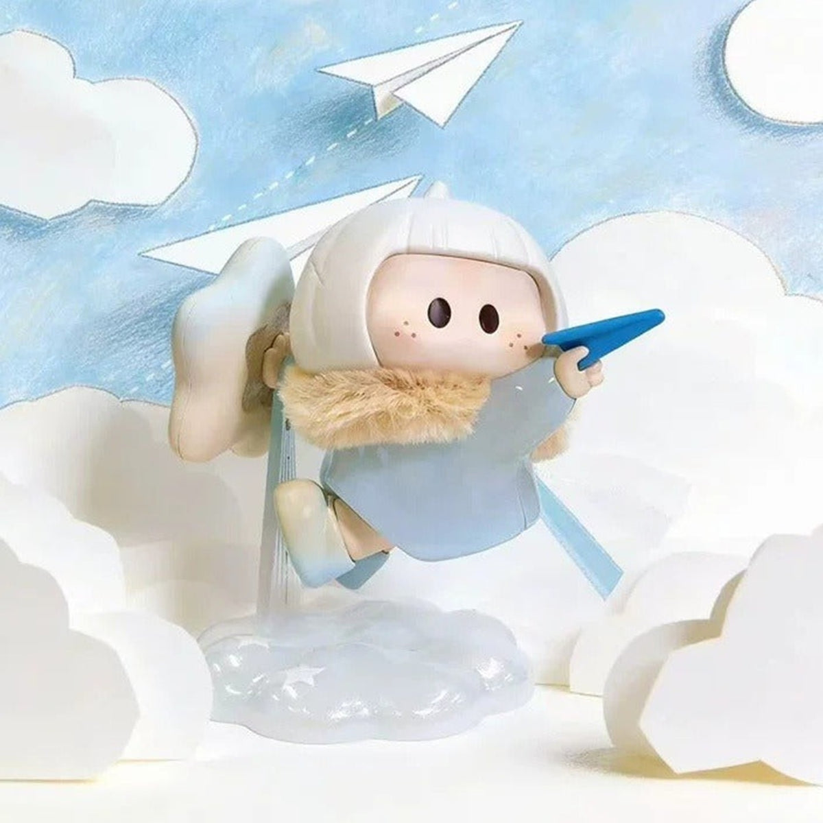 MINISO YOYO Chasing Wind Diary Series Mini Figure Blind Box - Blue outfit design example; random design not guaranteed