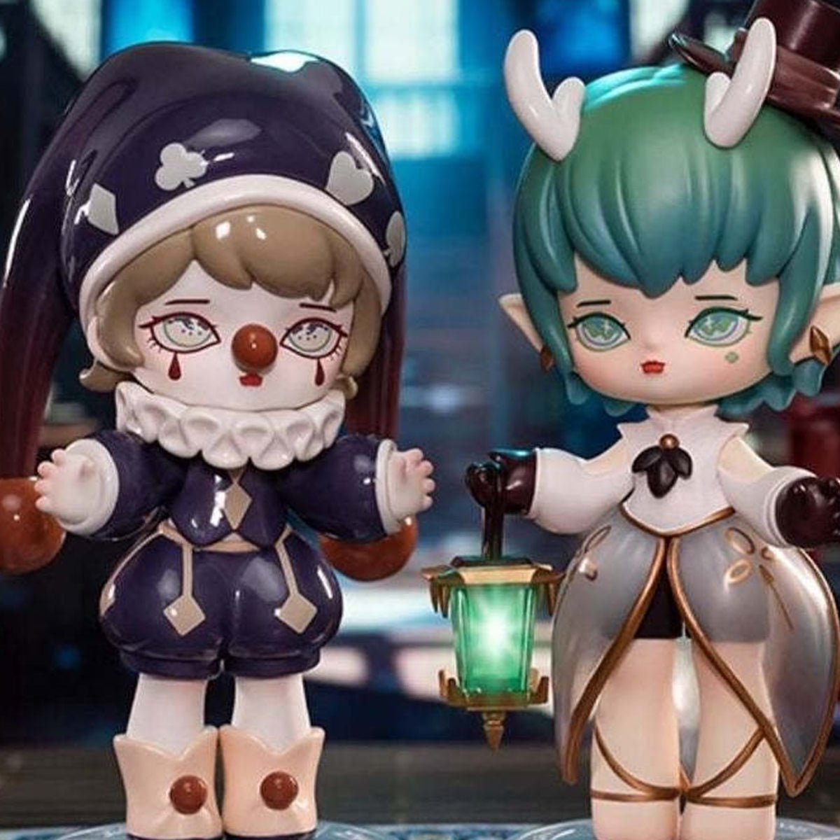 Misya Incredible Magic Academy Blind Box - Figure comparison with upper headwear and lower shoes cropped; random design not guaranteed