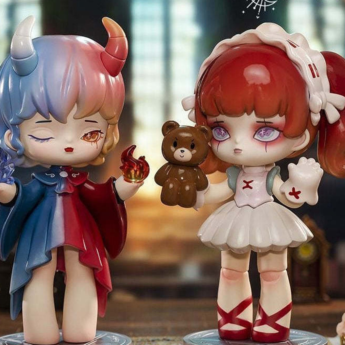 Misya Incredible Magic Academy Blind Box - Complete figure comparison with horn and red-haired examples; random design not guaranteed