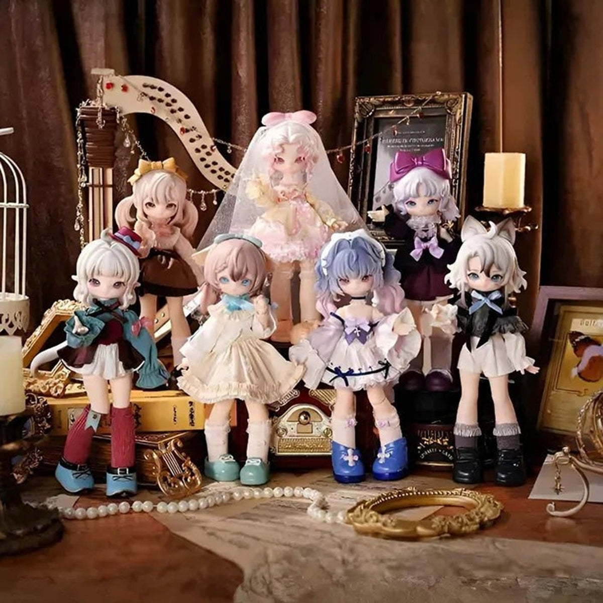 MISYA Museum Of The Weird Series 1/8 Scale BJD Blind Box - Series design overview; random design not guaranteed