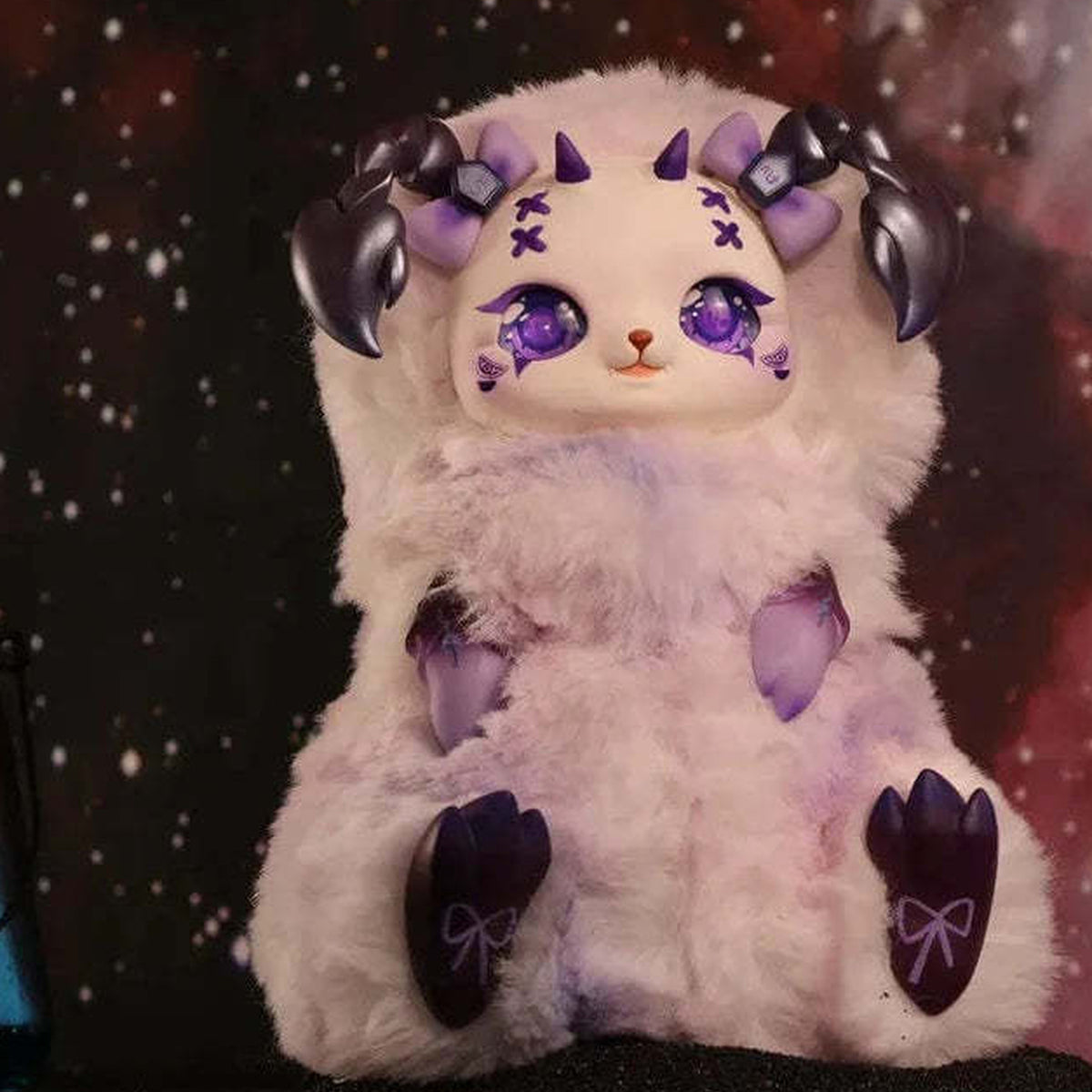 MOBO STAR-Secrets of the Forest Constellation Plush Dolls, Blind Box - Purple complete plush example from another angle; random design not guaranteed