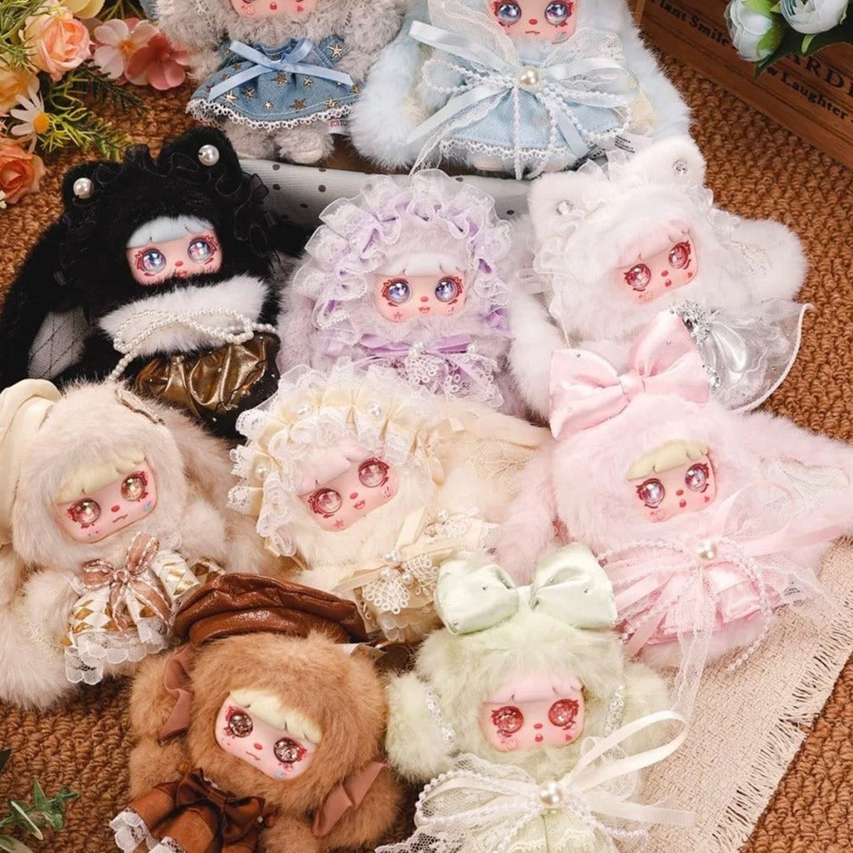 Mocici Confession Series Plush Pendant Blind Box - Series plush pendant overview with outer examples partly cropped; display props not included; random design not guaranteed