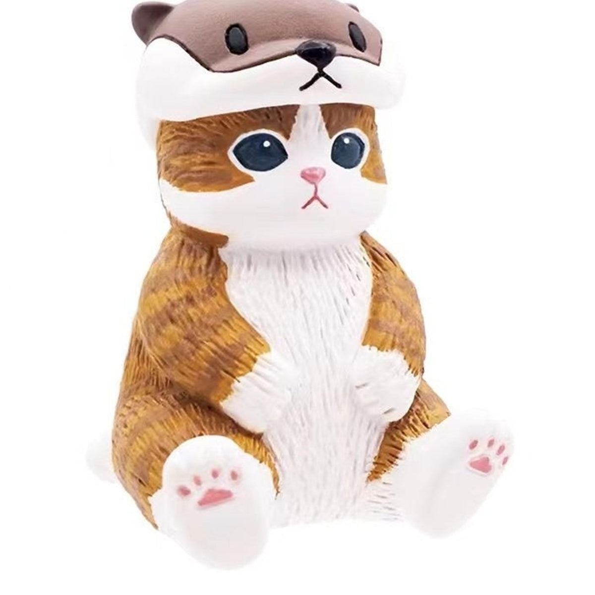 Mofusand Marine Life Sitting Figure Blind Box - Sitting cat figure detail with upper costume edge cropped; random design not guaranteed