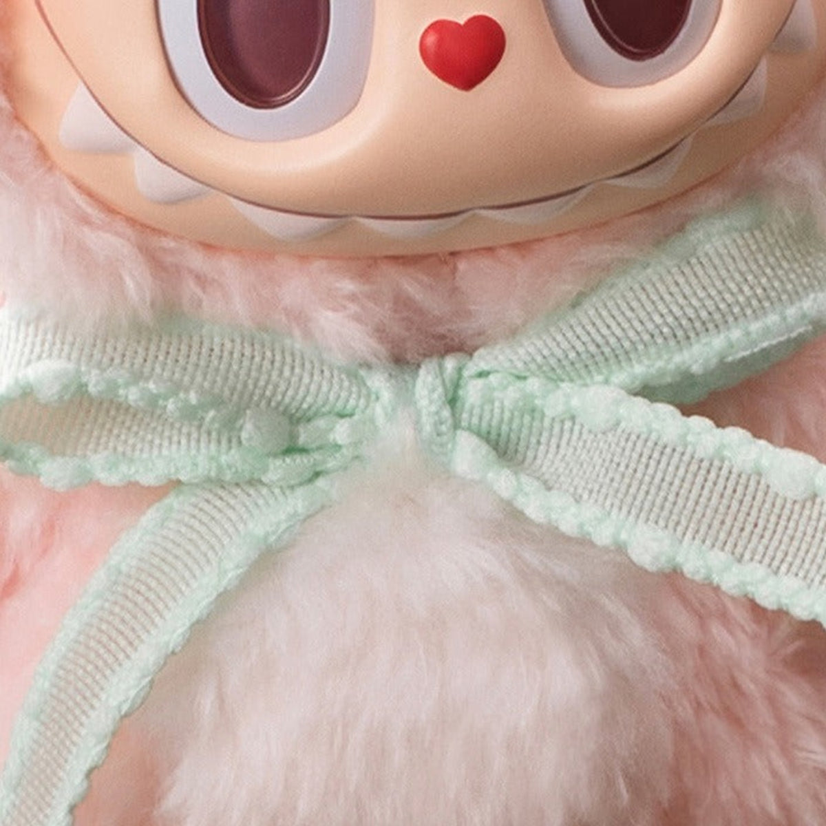Mokoko Close to Sweet Series Vinyl Face Plush Doll, Mokoko V1 - Mokoko face and bow close-up; selected pendant or doll, not a two-item set
