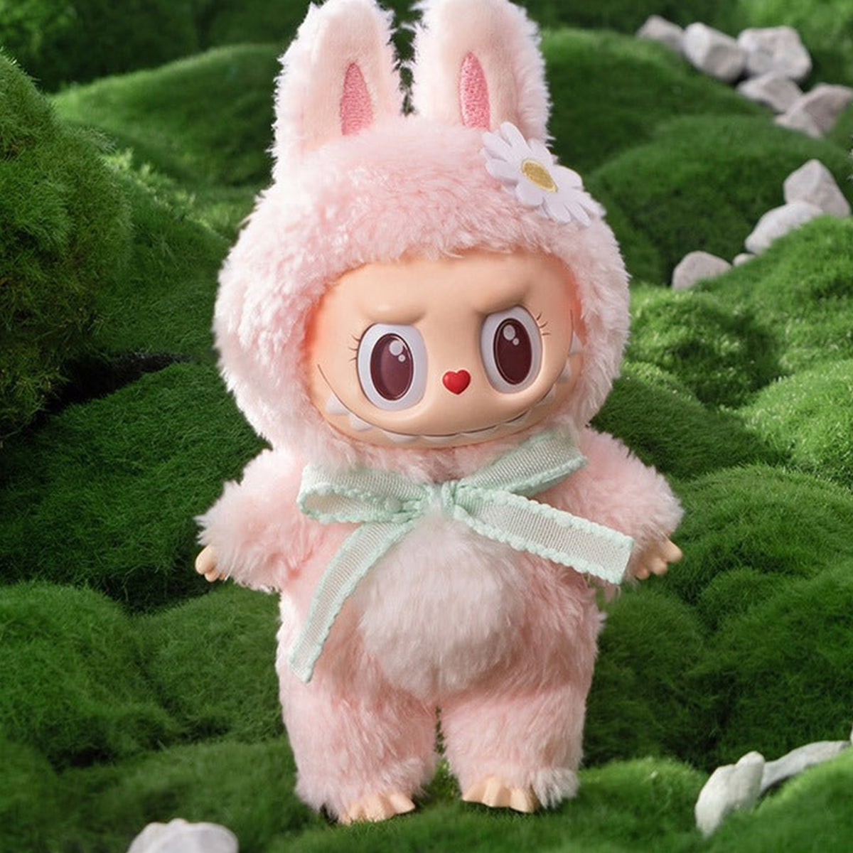 Mokoko Close to Sweet Series Vinyl Face Plush Doll, Mokoko V1 - Mokoko pendant body example with upper ear tips cropped; selected pendant or doll, not a two-item set