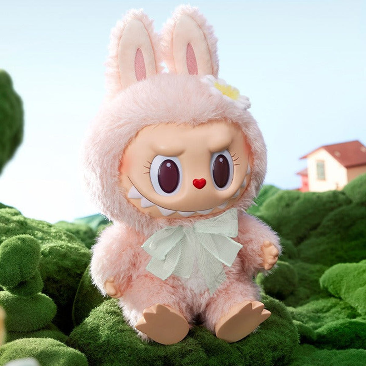 Mokoko Close to Sweet Series Vinyl Face Plush Doll, Mokoko V1 - Complete seated Mokoko doll example; selected pendant or doll, not a two-item set