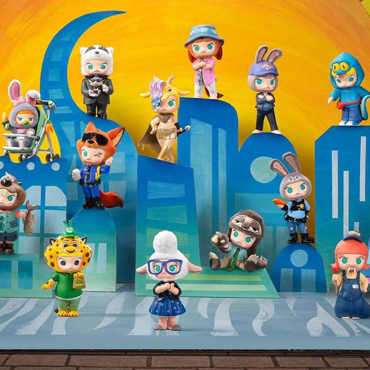 MOLLY × Zootopia Co-branded Series Figure, Blind Box — G4 | KikiBuddies