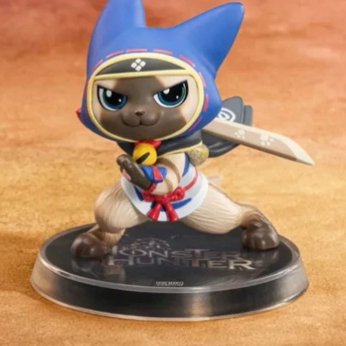Monster Hunter Palico figure blind-box series: Palico in a blue ninja-style costume; possible random design