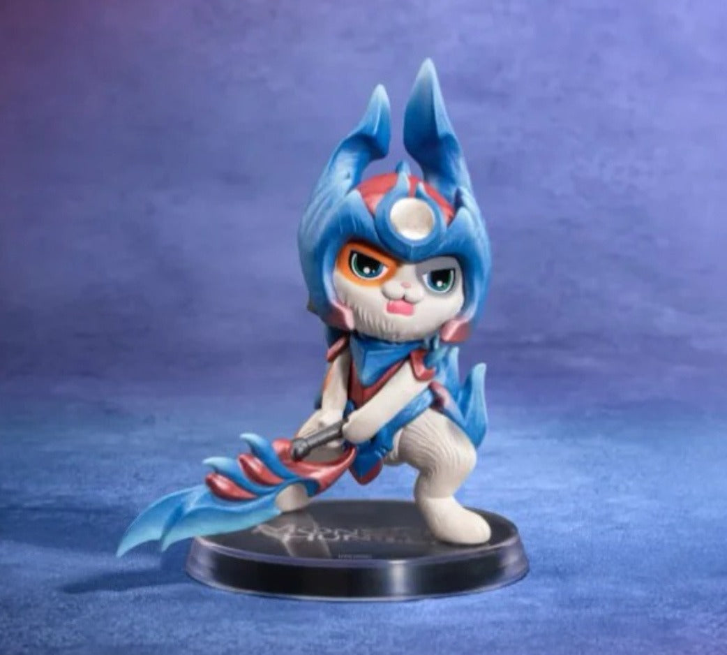 Monster Hunter Palico figure blind-box series: Glavenus Palico figure scene; possible random design