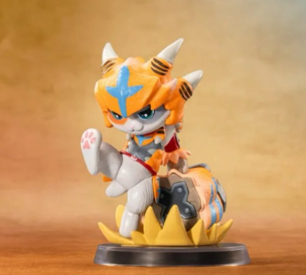Monster Hunter Palico figure blind-box series: Tigrex Palico figure scene; possible random design