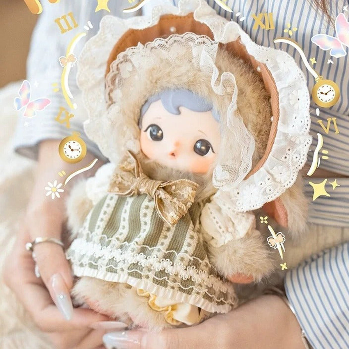 Moonie Pastoral Songs Series  Plush Blind Box - Brown outfit design detail; random design not guaranteed