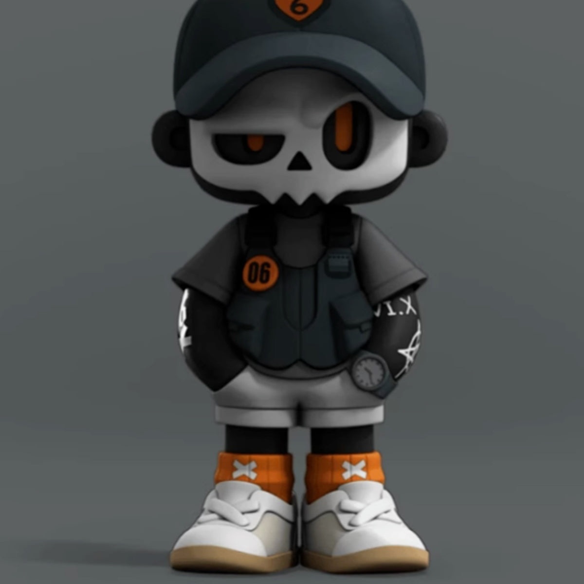 MR.BONE Camping Series Figure Blind Box - Camping figure detail with upper black cap cropped; random design not guaranteed