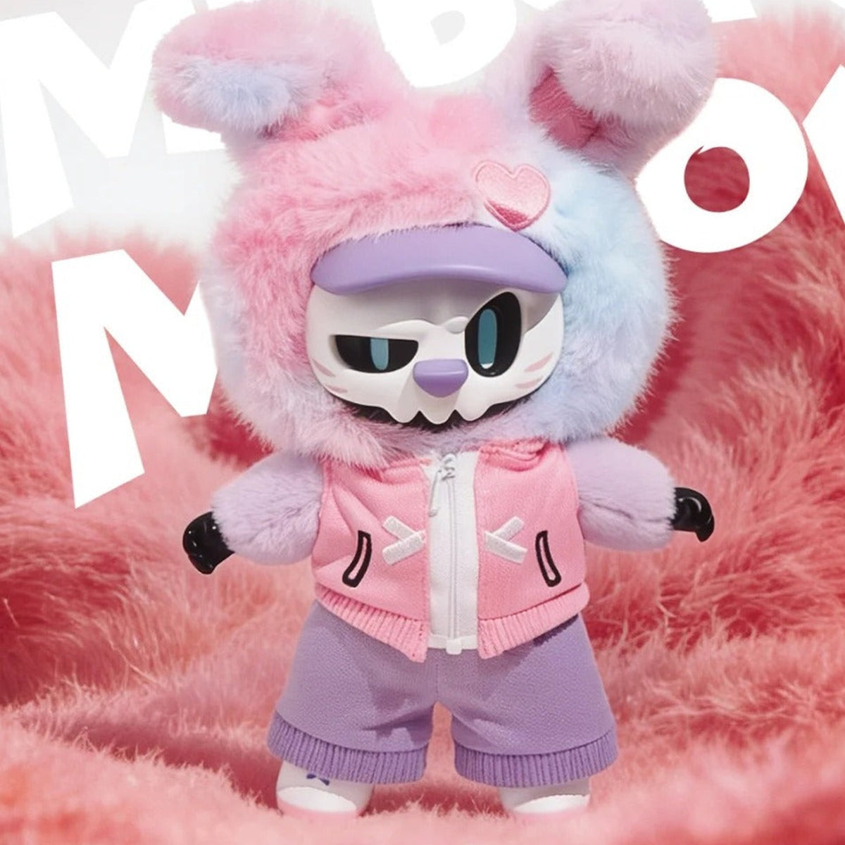 MR.BONE Fluffy Agent Team Series Plush Blind Box - Complete pink-costume plush doll example; random design not guaranteed