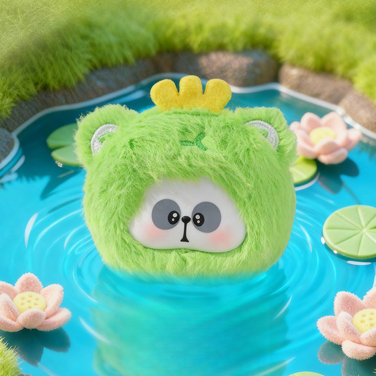 Mr.PA Critter Pals Series Plush Pendant Blind Box - Complete green Critter Pals plush pendant body example; random design not guaranteed