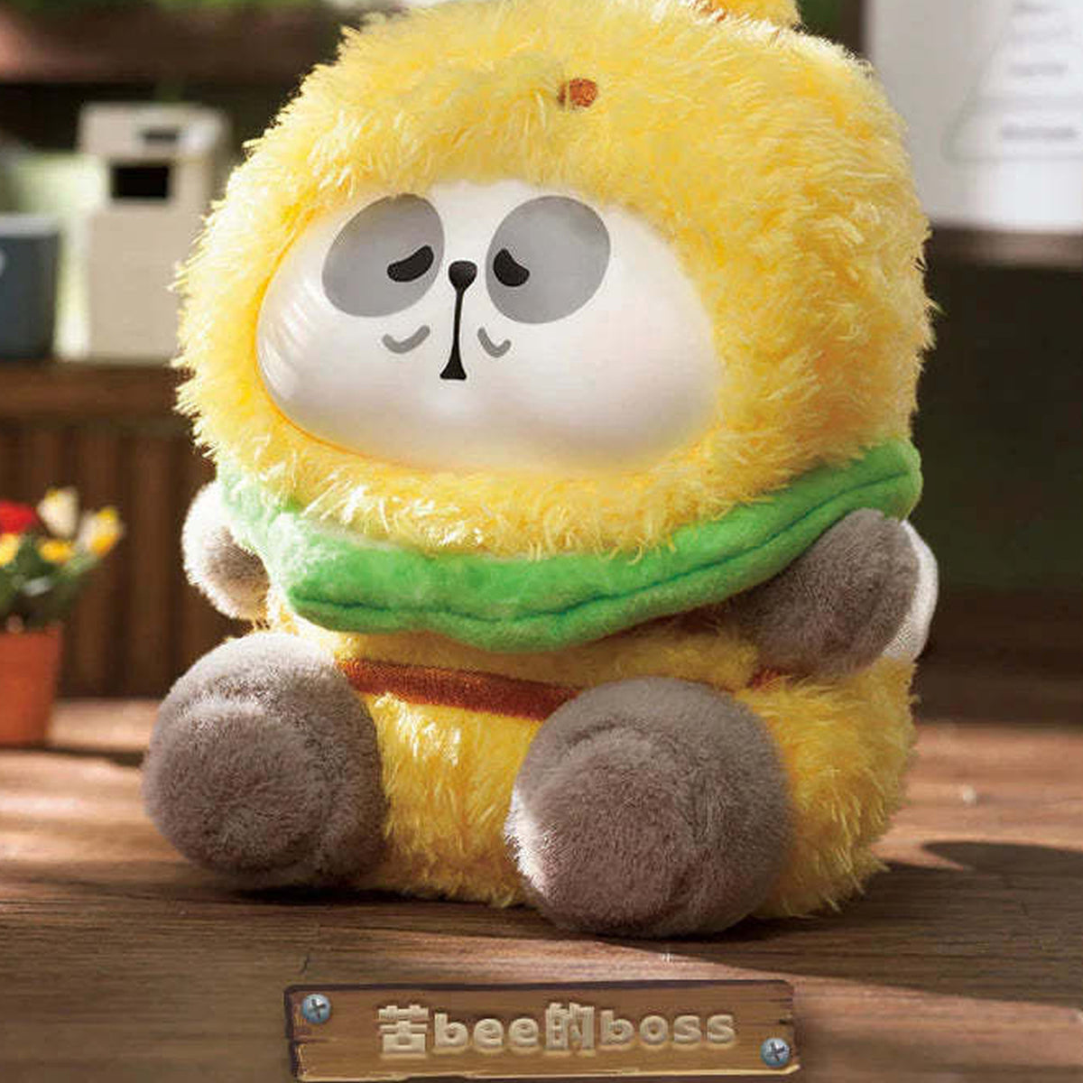 Mr Pa-Pa Pa Ainimal Limited Company Series Blind Box - Yellow plush detail with scarf and visible feet; random design not guaranteed