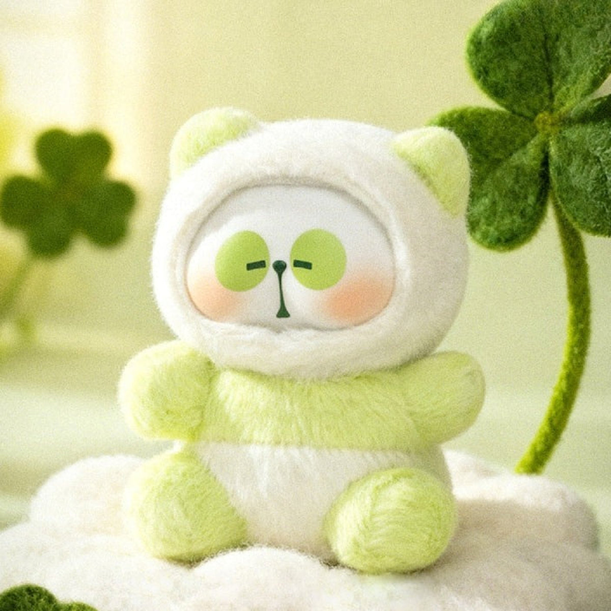 MR.PA-PAPA'S Blossom Whispers Series Composite Plush Blind Box - Green complete design example; random design not guaranteed