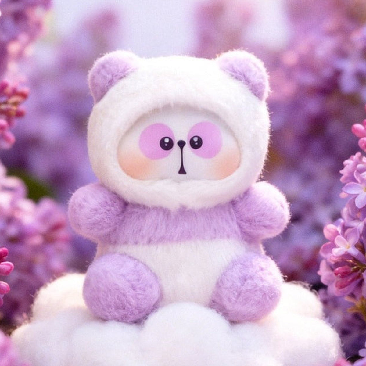 MR.PA-PAPA'S Blossom Whispers Series Composite Plush Blind Box - Purple design example; random design not guaranteed