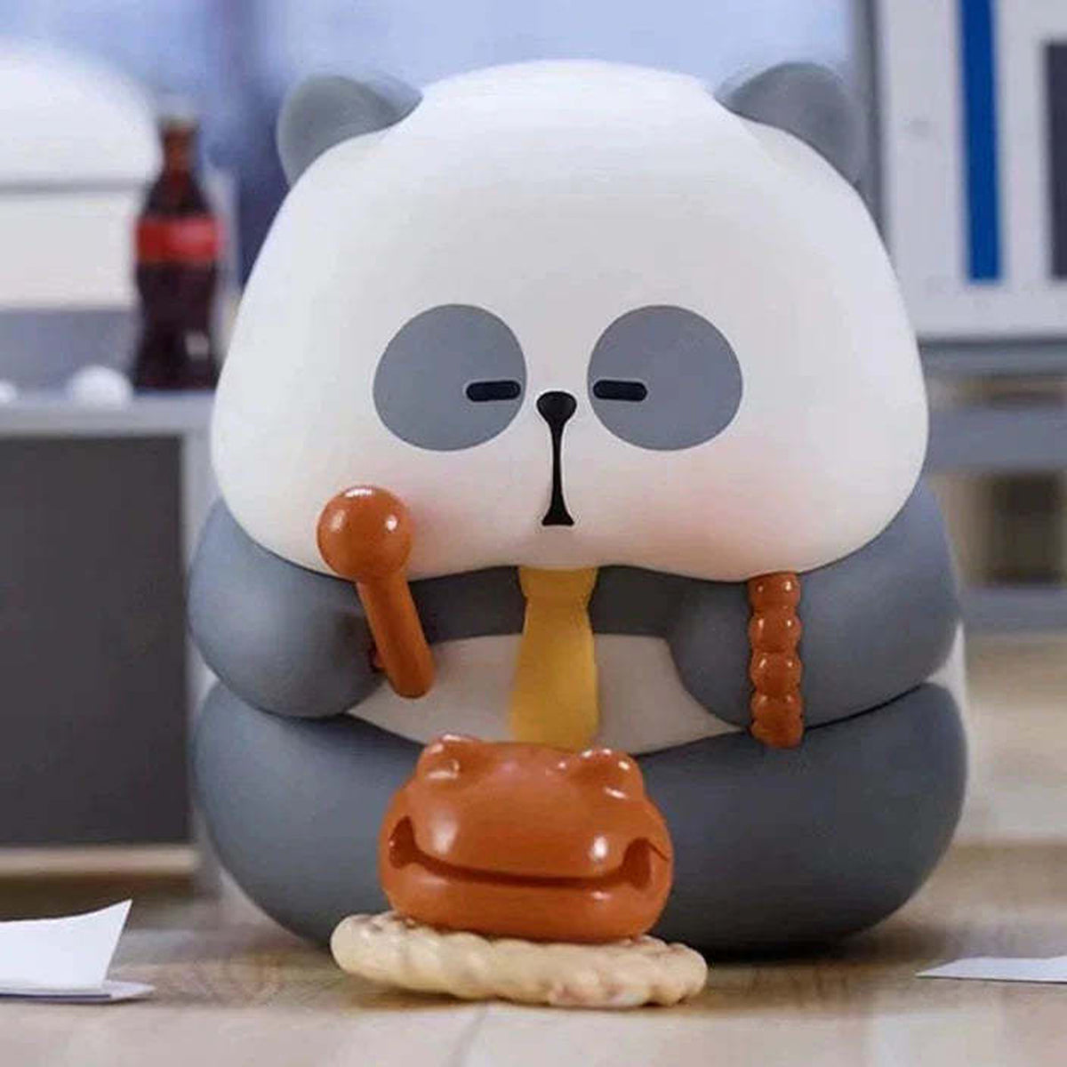 MR PA'S Working Diary Series Blind Box - Panda complete seated figure example; random design not guaranteed