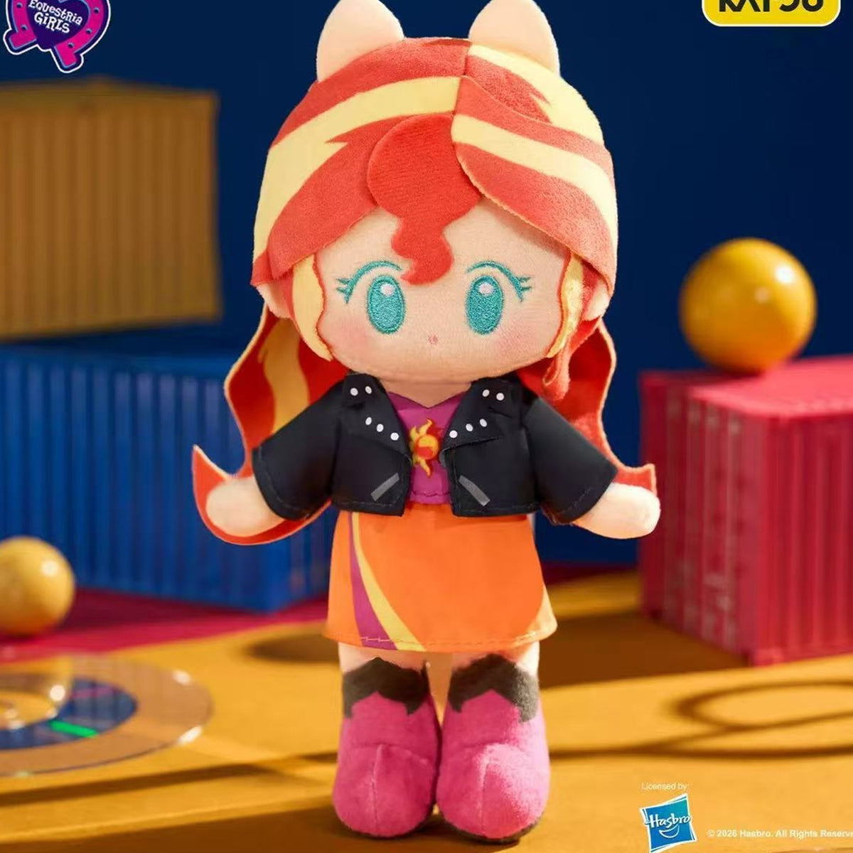 My Little Pony Equestria Girls Series Plush Doll - Sunset Shimmer complete front plush view; display scenery not included; display props not included