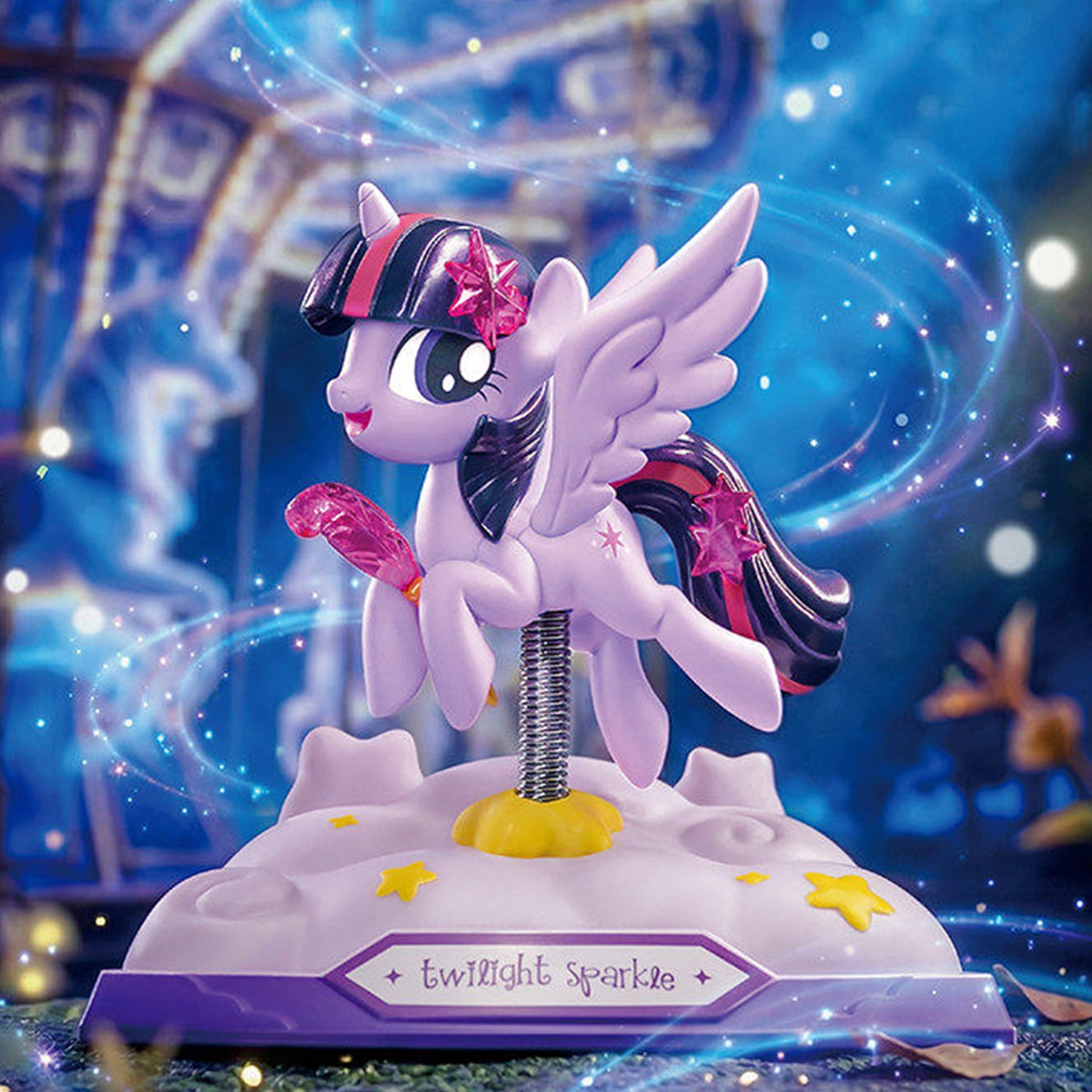 My Little Pony Joyful Party Wobbler Series Figure Blind Box - Purple pony wobbler design example; random design not guaranteed