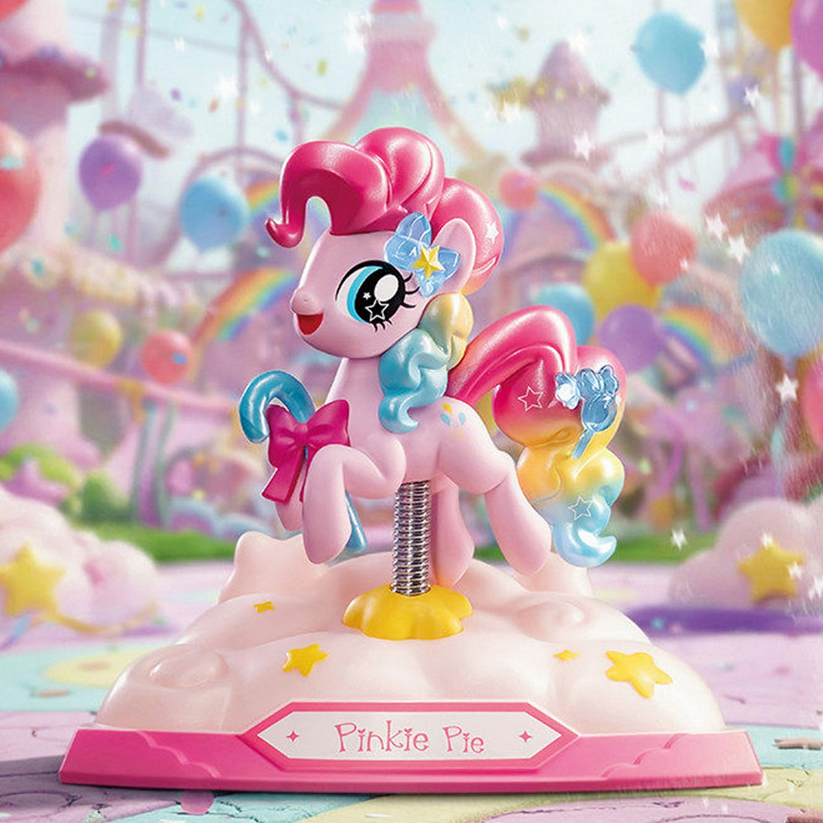 My Little Pony Joyful Party Wobbler Series Figure Blind Box - Pink multicolor wobbler design example; random design not guaranteed