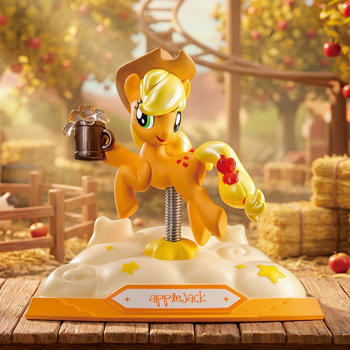 My Little Pony Joyful Party Wobbler Series Figure Blind Box - Orange pony wobbler design example; random design not guaranteed
