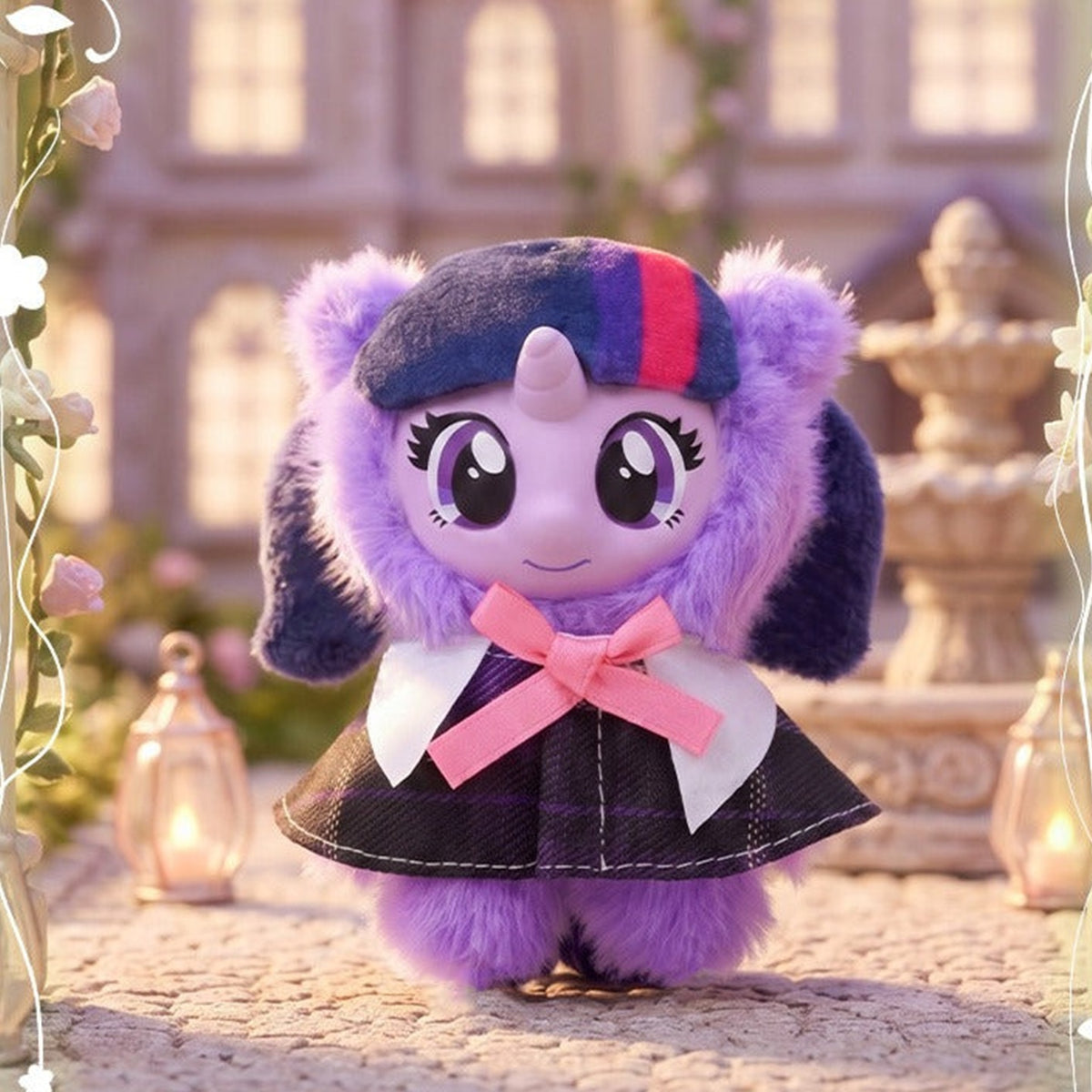My Little Pony Magical Garden Series Vinyl Plush Pendant Blind Box - Complete purple My Little Pony vinyl plush pendant body example; random design not guaranteed