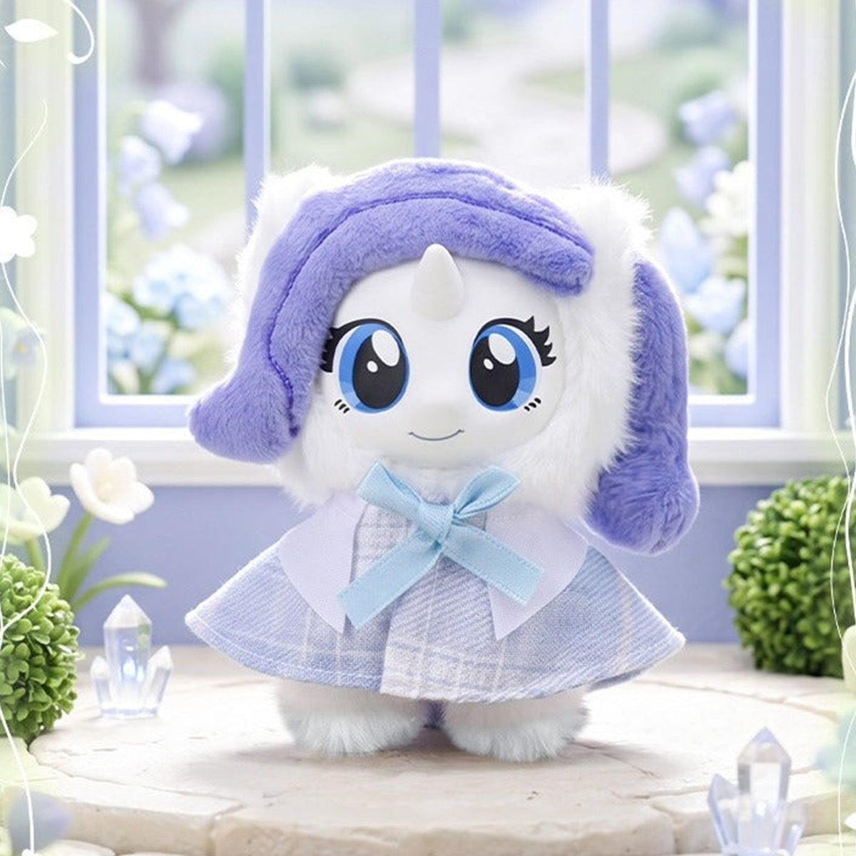 My Little Pony Magical Garden Series Vinyl Plush Pendant Blind Box - Complete white My Little Pony vinyl plush pendant body example; random design not guaranteed