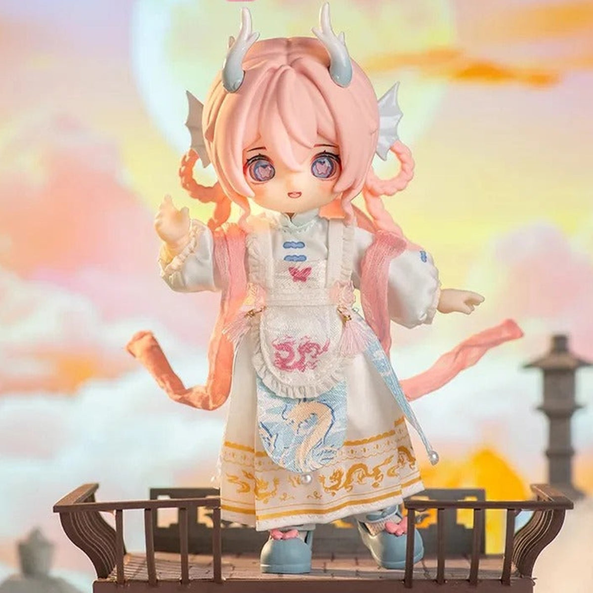 NAGI Cub The Happy Excursion Series Action Figure BJD Blind Box - Blue outfit complete articulated figure example; random design not guaranteed