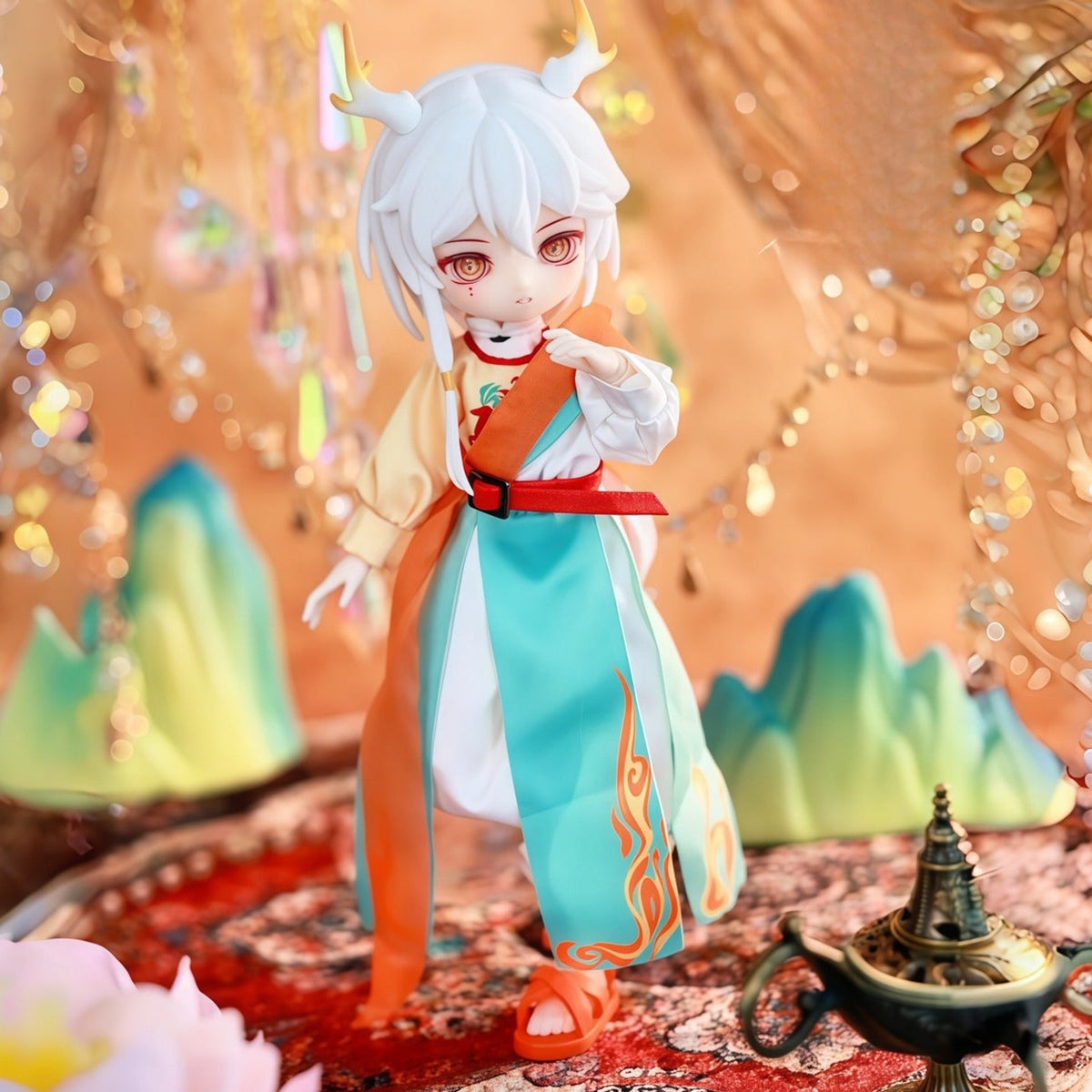 NAGI Windrider Serenade Series 1/12 Action Figure MJD Blind Box - Orange robe design example; random design not guaranteed