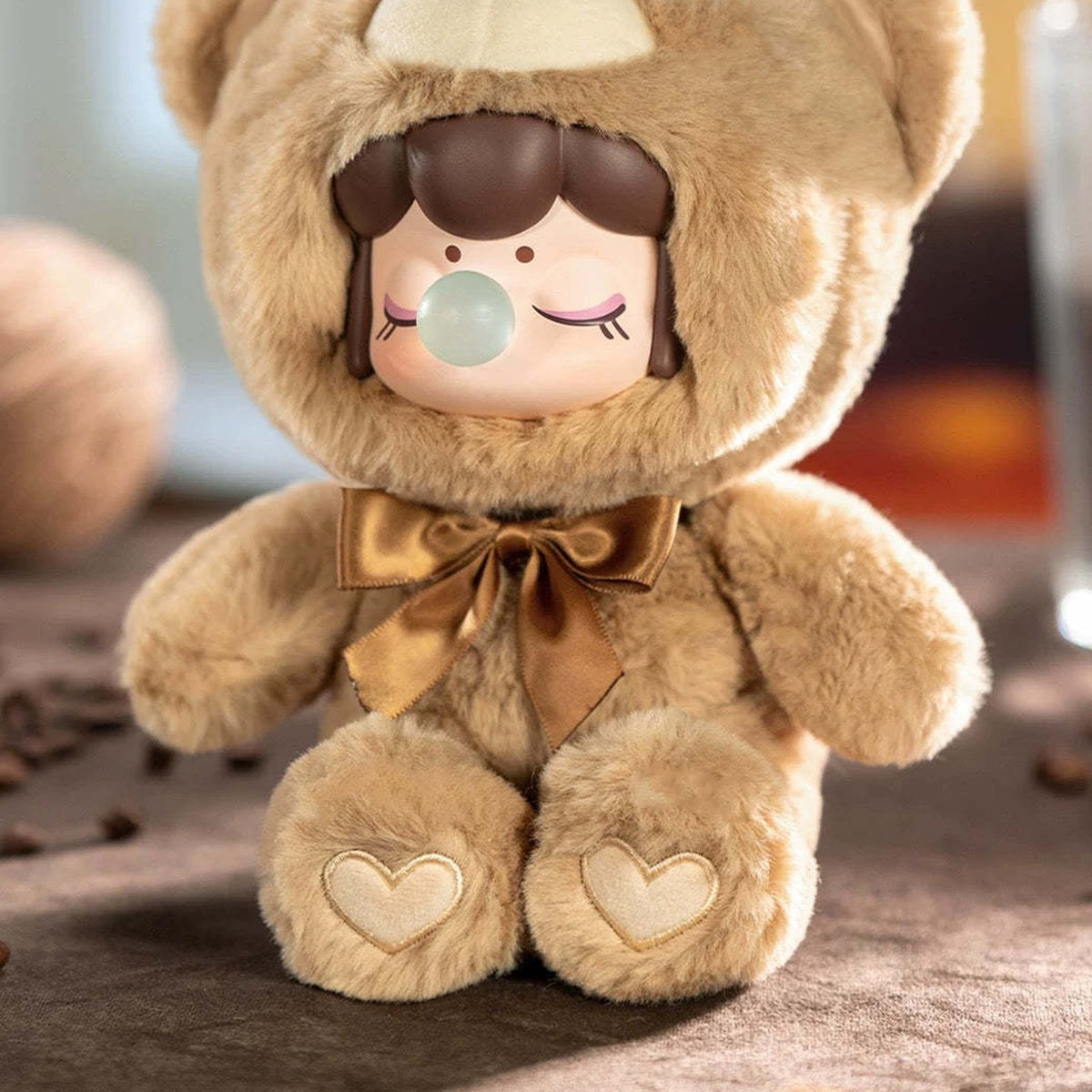 Nanci Colorful Chocolate Cutie Bears: Caramel Coffee brown bear plush design