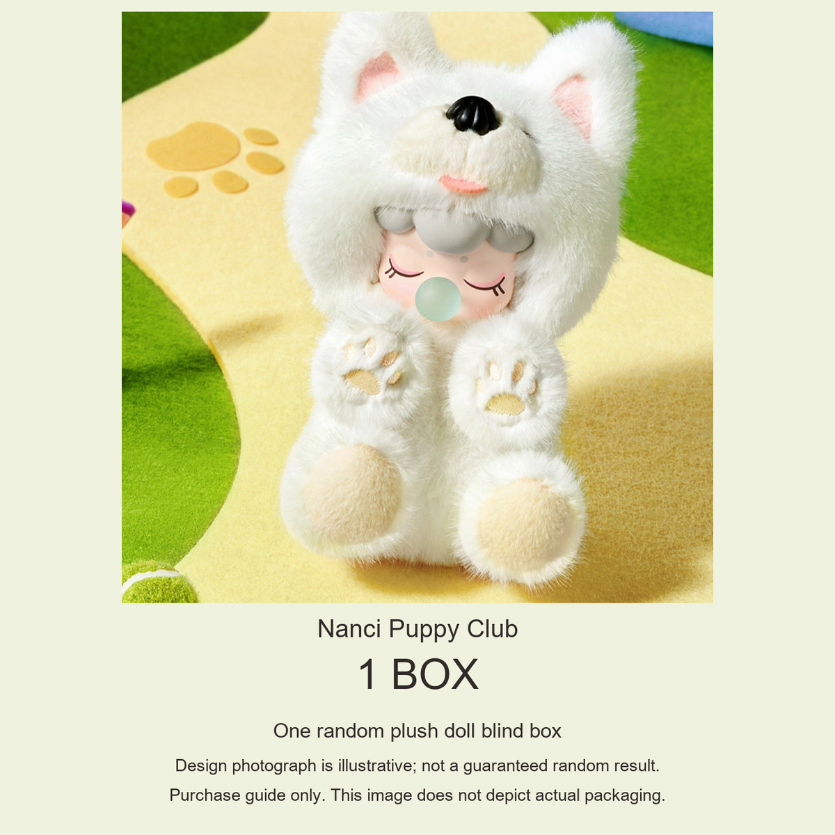 Nanci Puppy Club purchase guide: one random plush doll blind box; design reference, not actual packaging
