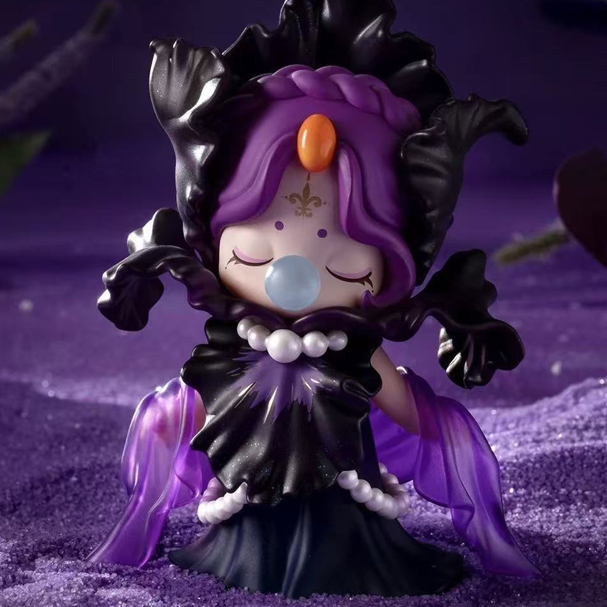 Nanci Secret Fantasy purple-haired dark robe design