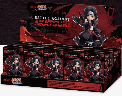 Naruto Shippuden Battle Against Akatsuki blind box series - full set display packaging for ten blind boxes