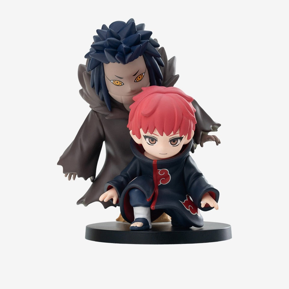 Naruto Shippuden Battle Against Akatsuki blind box series - Sasori design example with puppet display, full front view
