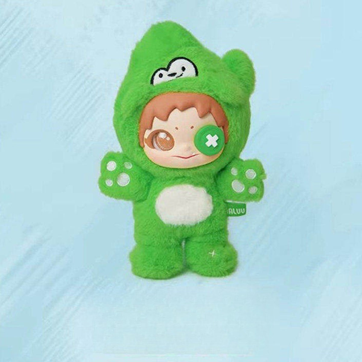 Natural High Family Zoo Series Plush Blind Box - Green hood complete design example; random design not guaranteed