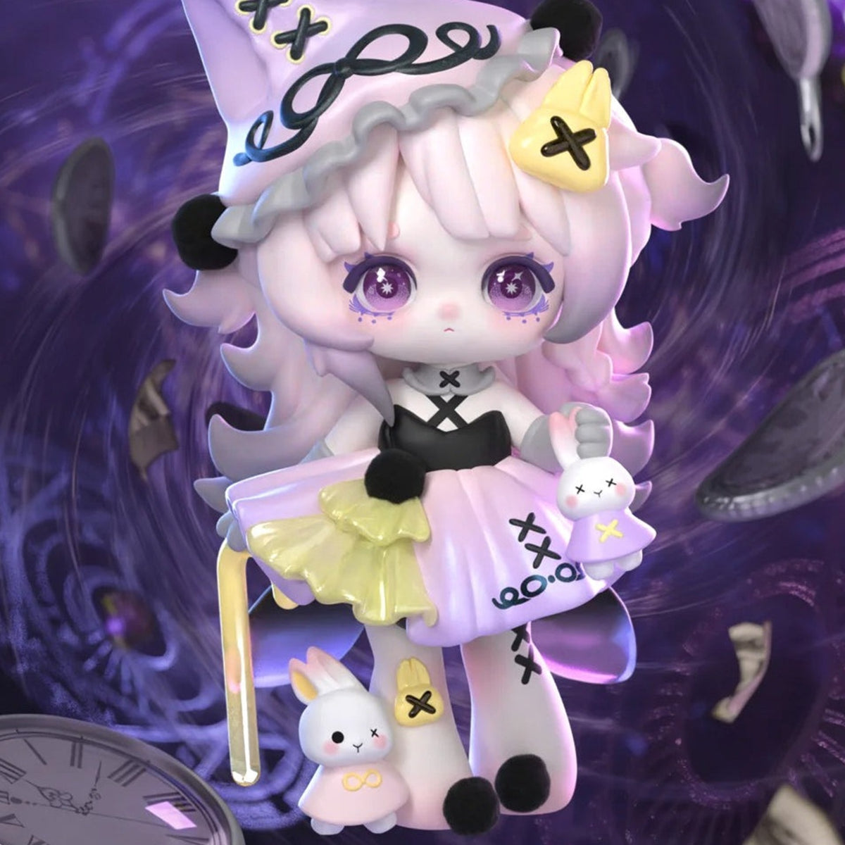 NINITA Witch Revelation Series Figure Blind Box - Pink-haired witch figure detail with upper hat cropped; random design not guaranteed